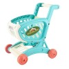 Toyvian 1Pc Chariot De Courses pour Enfants Chariot en Plastique Miniatures De Table Meubles De Bébé Mini Panier De Rangement