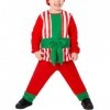 Runhomal Unisexe Enfant Costume dElfe de Noël Velours Déguisement Lutin Garçon Fille Déguisement Robin des Bois Cosplay Bonn