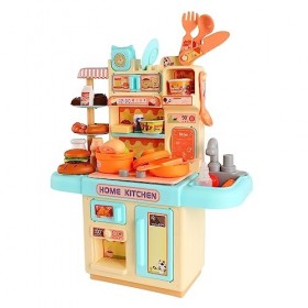 Jeu de Rôle, Jouets de Cuisine Sûrs pour Enfants, évier de Jeu, Pulvérisateur à Vapeur éducatif dintérieur Bleu pour Enfants