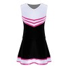 TiaoBug Enfant Fille Déguisement Pom-Pom Girl Costume Halloween Carnaval Uniforme Cheerleading Robe Danse Gymnastique avec Po