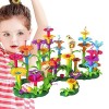 heshi Jouets empilables de Fleurs | Jeu dempilage de Jouets de Blocs de Fleurs de Jardin,Jeu dempilage de Construction de F