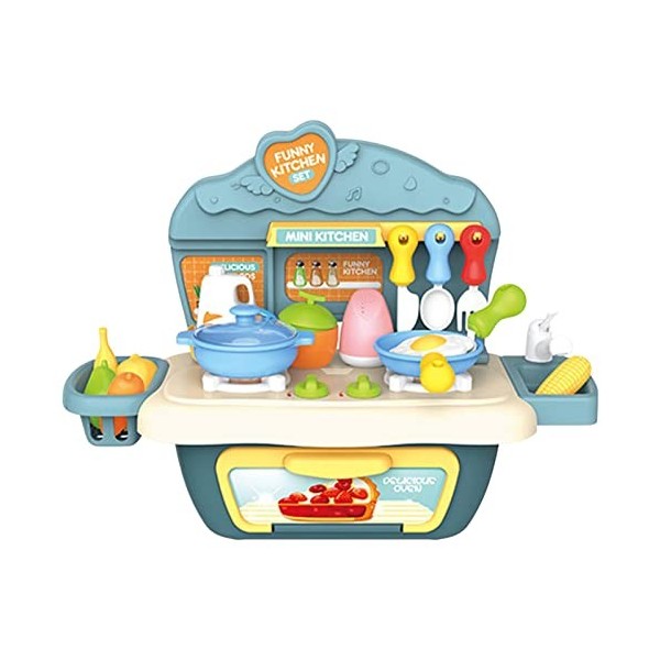 Cipliko Cuisine Jeu pour Enfants - Petits Chefs - Cuisine Pique-Nique - Jeu rôle - Maison Jeu avec Accessoires Cuisine pour F