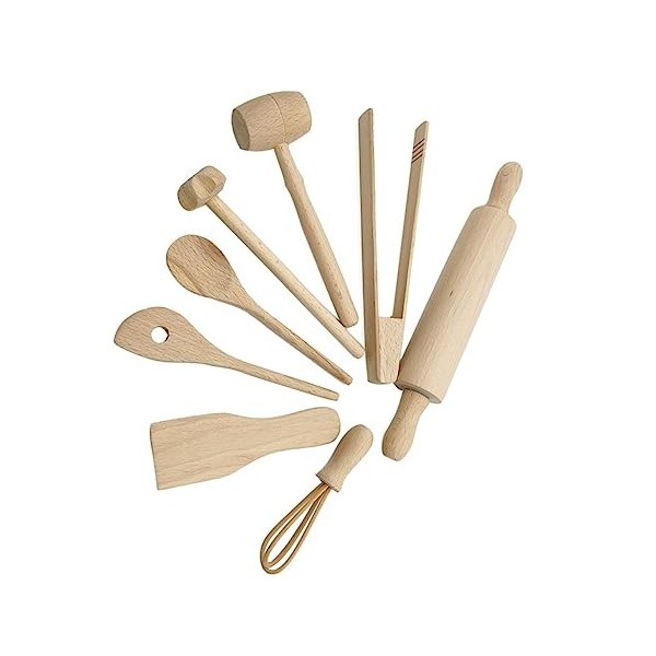 Toyvian 1 Ensemble 8 Pièces Jouets De Cuisine pour Enfants Jeu De Rôle Jouets De Cuisine Maison Jouer Ustensiles De Cuisine O