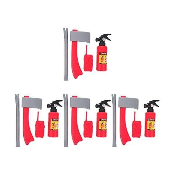 TOYANDONA 3Sets Spray Interphone Cadeau Costume Été Pompier Jouets de Plage Et de Lutte Contre Les Incendies Outils Amusants 