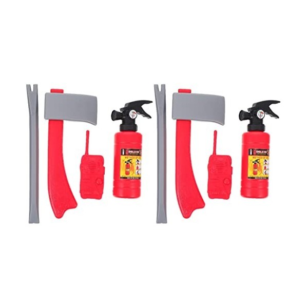 TOYANDONA 3Sets Spray Interphone Cadeau Costume Été Pompier Jouets de Plage Et de Lutte Contre Les Incendies Outils Amusants 