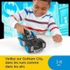 ​Fisher-Price Imaginext DC Super Friends Bat-Tech Batmobile, Transforming Push-Along Vehicle with Light-Up Batman Figure for 