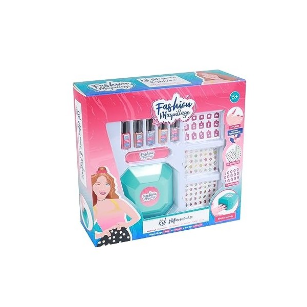 FASHION MAQUILLAGE - Set Manucure - Maquillage - 258019 - Multicolore - Plastique - Jeu pour Enfant - Ongles - Beauté - Testé