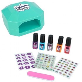 FASHION MAQUILLAGE - Set Manucure - Maquillage - 258019 - Multicolore - Plastique - Jeu pour Enfant - Ongles - Beauté - Testé