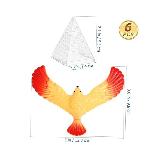 Totority 24 Pièces Oiseau DÉquilibre Pyramide DOiseau Aigle DÉquilibre Aigle en Équilibre Jouets pour Enfants en Plastique