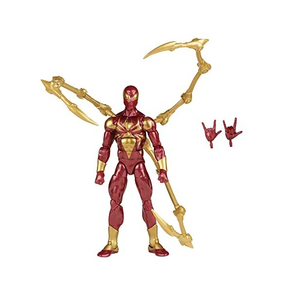 Spider-man Hasbro Marvel Legends Series, Figurine Iron Spider De 15 Cm, Inclut 2 Accessoires F3455 Multicolore