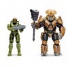 Halo Lot de Deux Figurines « World of Halo » de 10,2 cm – Master Chief vs Brute Chieftain