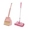 Colcolo Vadrouille Enfants Balai et Pelle à poussière Ensemble Jouets de Nettoyage Cadeau Nettoyage Balayage Jeu Ensemble Enf