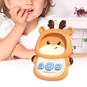 MagiDeal parlantes chinoises et anglaises, jouets sensoriels, sonores, jeux de, Machine dapprentissage des mots à vue, giraf