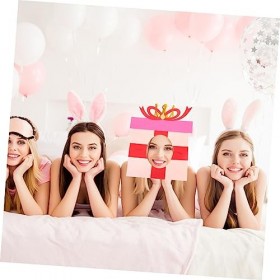 Toyvian Bandeau Rose 4 Pièces pour Jouet Non Tissé Fou Toutes Les Nouveautés Drôles pour Adultes Robe Photo Idiote Gâteau Amu