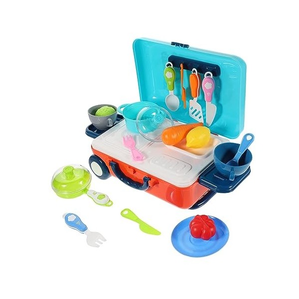 TOYANDONA 1 Jeu Ensemble Dustensiles De Cuisine pour Enfants Cuisine Éducative Cuisine Éducatif Jeu De Cuisine Ustensile De C