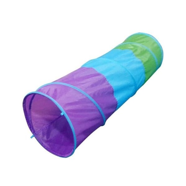 Amagogo Tente Tunnel pour Enfants, Nourrissons Rampant à Travers, Maison de Jeu pour Garçons et Filles, 1,5 m Vert Violet