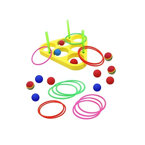 predolo Jeux de Lancer Danneaux Jeu de Piscine Flottant Jeu Montessori Carnaval éducatif Jouet Dactivité Sportive, Style Un