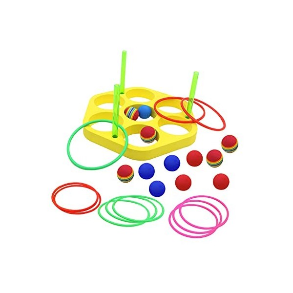 predolo Jeux de Lancer Danneaux Jeu de Piscine Flottant Jeu Montessori Carnaval éducatif Jouet Dactivité Sportive, Style Un