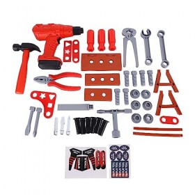 Huairdum Outils de Réparation de Simulation, Jeux de Simulation de Couleurs Vives, Jouet dOutils de Réparation Améliorer la 