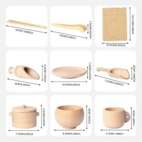 Qeyeid Poubelle sensorielle en Bois | Jeu Simulation dapprentissage la motricité Fine pour Les,Outils sensoriels pour Les To