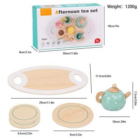 fanelod Ensembles À Thé pour Enfaants,Service À Thé pour Petites Filles,Jeu pour Lheure du Thé, Plateau Nourriture pour Enfa