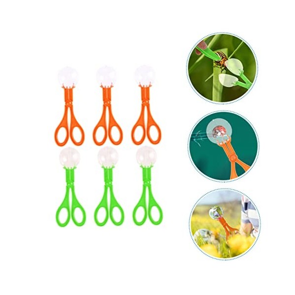 Yardwe 12Pcs Clip Cuillères pour Enfants Ensemble De Jeu pour Animaux Outils pour Tout-Petits Pince À Épiler Attrape-Reptile 