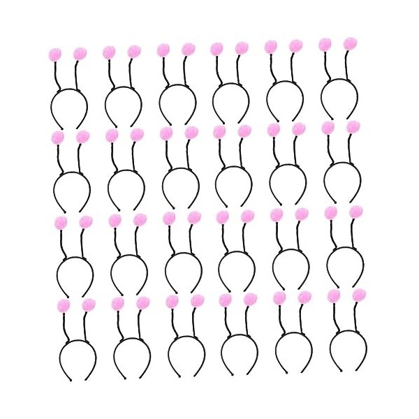 24 Pcs Boule De Bandeau Costume De Bandeau De Maquillage Boppers De Tête DAntenne Bandeau DAntenne Bopper Cerceaux De Cheve