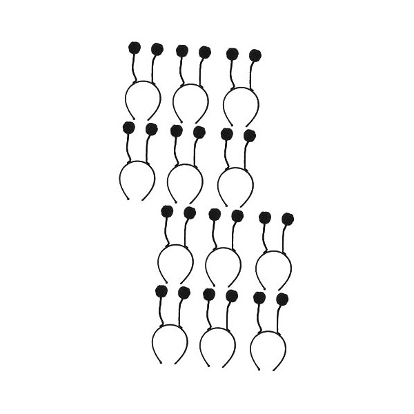 24 Pcs Boule De Bandeau Costume De Bandeau De Maquillage Boppers De Tête DAntenne Bandeau DAntenne Bopper Cerceaux De Cheve