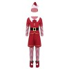 ranrann Déguisement Père Noël Enfant Unisexe Garçon Fille Costume Père Noël Tenue Lutin Cosplay Spectacle Party Cadeau Noël 3