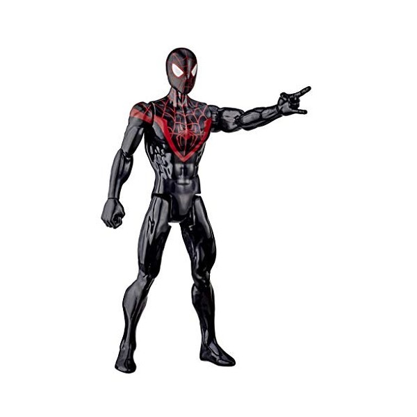 Marvel E85255X3 Spider-Man : Titan Series Miles Morales Figurine articulée Super héros Multicolore 30 cm