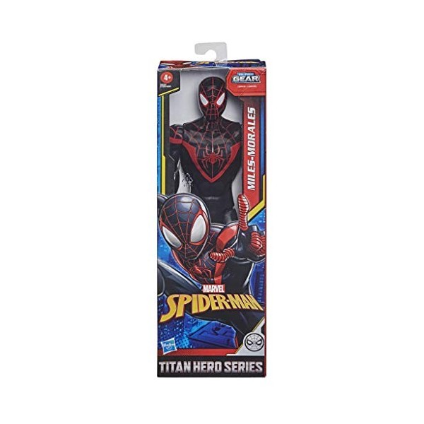 Marvel E85255X3 Spider-Man : Titan Series Miles Morales Figurine articulée Super héros Multicolore 30 cm