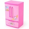 Enfant Jouet dImitation Mini Réfrigérateur Rose en Plastique Rôle Jouet reative Petits appareils ménagers Modèle Jouets Éduc