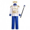 IDOPIP Deguisement Roi pour Enfants Garçon, Deguisement prince Médiéval enfant Costume Roi Garçon, Costume Enfant Jeu de rôle