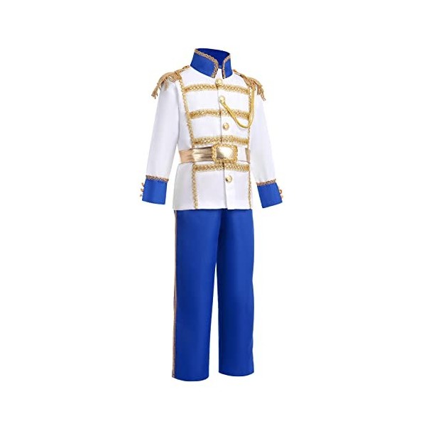 IDOPIP Deguisement Roi pour Enfants Garçon, Deguisement prince Médiéval enfant Costume Roi Garçon, Costume Enfant Jeu de rôle