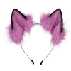 Oreilles de chat en fausse fourrure bandeau fait à la main oreilles de renard à fourrure oreilles de loup moelleux cheveux ce