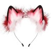 Oreilles de chat en fausse fourrure bandeau fait à la main oreilles de renard à fourrure oreilles de loup moelleux cheveux ce