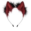 Oreilles de chat en fausse fourrure bandeau fait à la main oreilles de renard à fourrure oreilles de loup moelleux cheveux ce