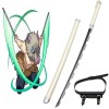 RYPDKM Demon Slayer Sword en Bois, Épée De Samouraï 75cm/104cm Lame De Bambou Katana Japonais Anime Cosplay Couteau Hashibir