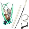 RYPDKM Demon Slayer Sword en Bois, Épée De Samouraï 75cm/104cm Lame De Bambou Katana Japonais Anime Cosplay Couteau Hashibir