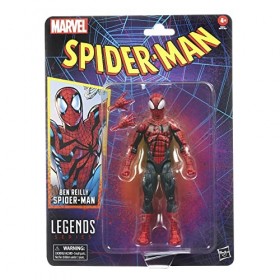 Hasbro Marvel Legends Series, Ben Reilly Spider-Man, Figurine de Collection Spider-Man Legends de 15&nbsp;cm avec 2&nbsp;Accessoires