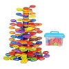 F Fityle Équilibre Blocs de Construction Montessori Jouets Parent Enfants Interactif Jeux Dempilage Jouets Arbre Blocs Demp