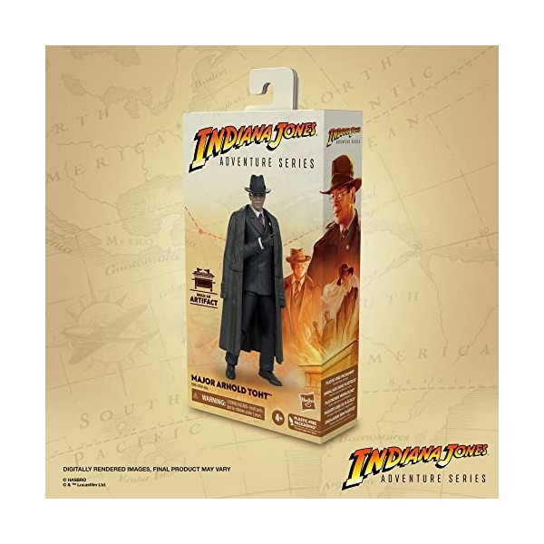 Hasbro F6061 Indiana Jones et Les Aventuriers de larche Perdue, Figurine Major Arnold Toth Adventure Series de 15 cm