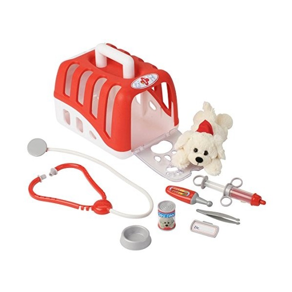 klein - 4831 - Jeu dimitation - Mallette vétérinaire avec Chien en Peluche et Accessoires