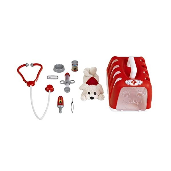 klein - 4831 - Jeu dimitation - Mallette vétérinaire avec Chien en Peluche et Accessoires