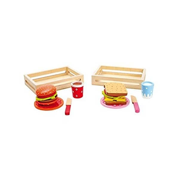 Small Foot Company Smb5V - 5852 - Jeu DImitation - Cuisine - Hamburger Et Sandwich