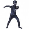 Kitimi Deguisement Spider Enfant, Matériau En Soie de Lait Costume Spider Enfant, Cosplay Halloween,Carnaval, Noël Body Costu