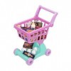 Play Circle Chariot Rose – Jouet Caddy de Courses avec Aliments pour Jeu de Role – Accessoires de Cuisine pour Enfants de 3 A