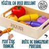 Jaques de Londres Faisons Semblant de Jouer au Jeu de la Nourriture - Jouets en Bois Legume en Bois Jouets Enfants 2 3 4 Ans 