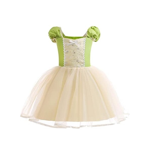 Lito Angels Deguisement Robe Princesse Peach pour Enfant Fille Tail