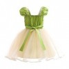 Lito Angels Deguisement Costume Robe de Princesse et la Grenouille Tiana pour Enfant Fille Taille 2-3 ans, Vert